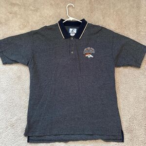 VINTAGE Logo Athletic Denver Broncos Super Bowl Champs Polo Men’s Size XL